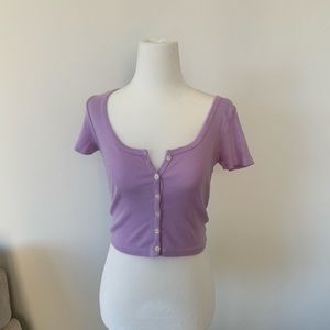 Brandy Melville Lavender Crop top